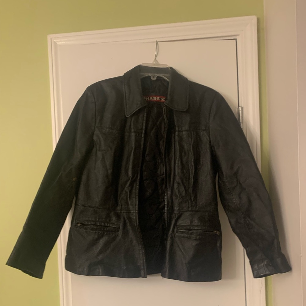 Black Leather Coat